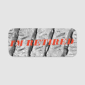 Aangepaste naam van aftredingpartij-label-badge naamplaatje (Voorkant)