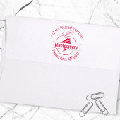 Aangepaste naam van Apple Artwork Circular Adres Zelfinktende Stempel