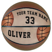 Aangepaste naam van Basketball Player-team Basketbal (Voorkant)