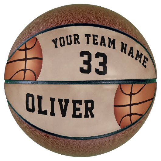 Aangepaste naam van Basketball Player-team Basketbal (Voorkant)