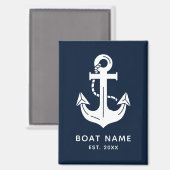 Aangepaste naam van boot anker voor de zeevaart magneet (Voorkant / Achterkant)