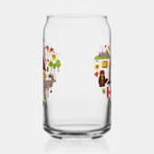 Aangepaste naam van Canadian Love Blikvorm Glas (Rechts)