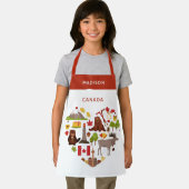 Aangepaste naam van Canadian Love Schort (Insitu)