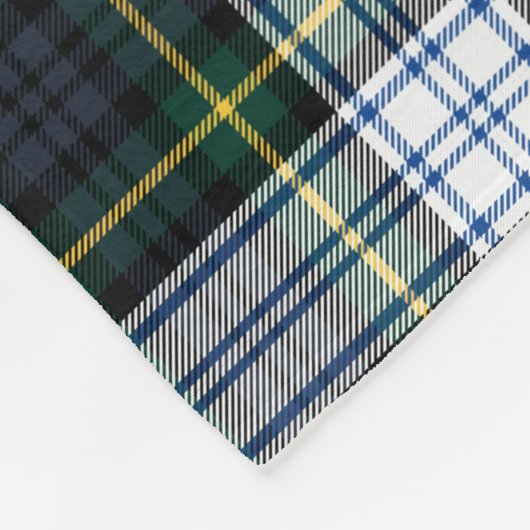 Aangepaste naam van Clan Gordon Tartan Fleece Deken (Hoek)