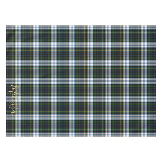 Aangepaste naam van Clan Gordon Tartan Tafelkleed (Voorkant (Horizontaal))