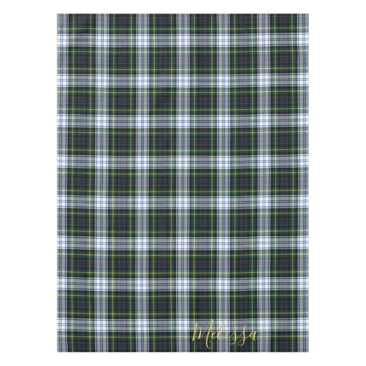 Aangepaste naam van Clan Gordon Tartan Tafelkleed (Voorkant)