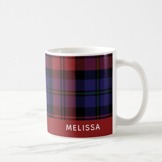 Aangepaste naam van Clan MacLachlan Tartan Koffiemok (Rechts)