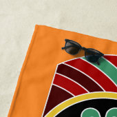 Aangepaste naam van Cool Tiki & kleurenbadhanddoek Strandlaken (In situ)