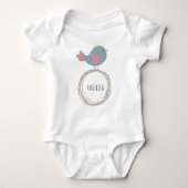 Aangepaste naam van Cute Bird Romper (Voorkant)