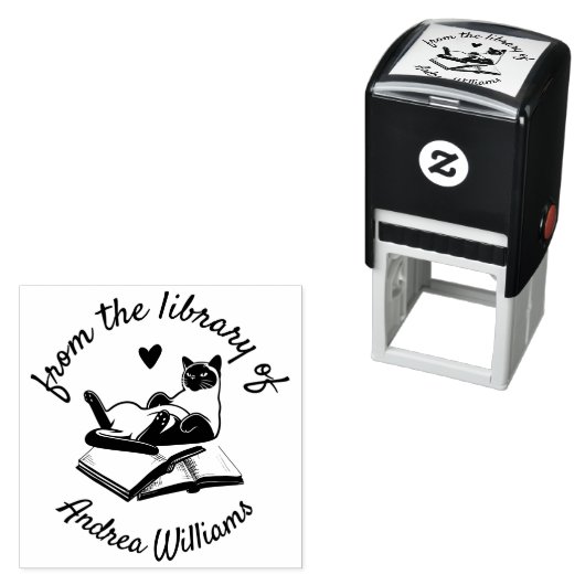 Aangepaste naam van de bibliotheek van modern | Gr Zelfinktende Stempel (In situ)