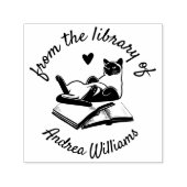 Aangepaste naam van de bibliotheek van modern | Gr Zelfinktende Stempel (Design)