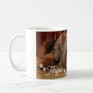 Aangepaste naam van de hond Cute Yorkshire Terrier Koffiemok