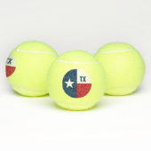 Aangepaste naam van de Texas-vlag op 3 Tennisballen (Multi)