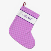 Aangepaste naam van de vulpatroon Rustic Play Grote Kerstsok (Voorkant (Hangend))