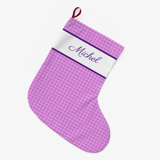 Aangepaste naam van de vulpatroon Rustic Play Grote Kerstsok (Voorkant (Hangend))