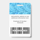 Aangepaste Naam van de werknemer Business Logo Per Badge (Achterkant)