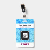 Aangepaste Naam van de werknemer Business Logo Per Badge (Voorzijde met clip)