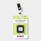 Aangepaste Naam van de werknemer Business Logo Per Badge (Voorzijde met clip)