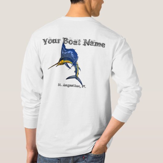 Aangepaste naam van de zeeduivel en shirt van de h (Achterkant)