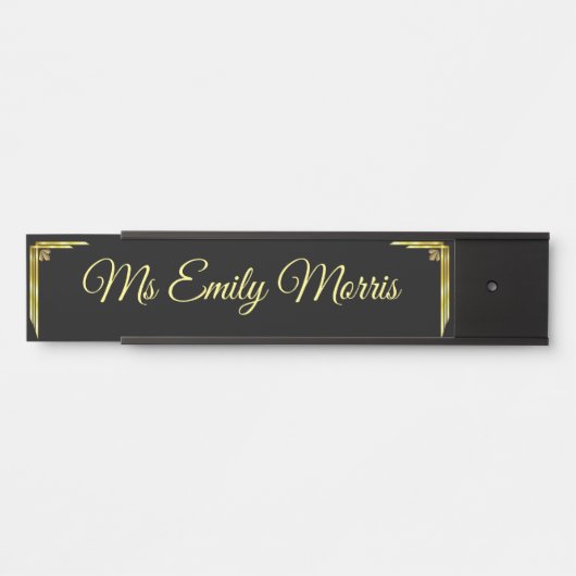 Aangepaste naam van deur deurstempel deurbordje (Voorkant)