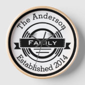 Aangepaste naam van familie Retro-Logo stijl (Voorkant)