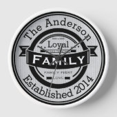 Aangepaste naam van familie Retro-Logo stijl (Voorkant)