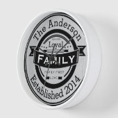 Aangepaste naam van familie Retro-Logo stijl (Hoek)
