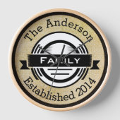 Aangepaste naam van familie Retro-Logo stijl (Voorkant)