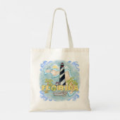 aangepaste naam van Florida Lighthouse Tote Bag (Achterkant)