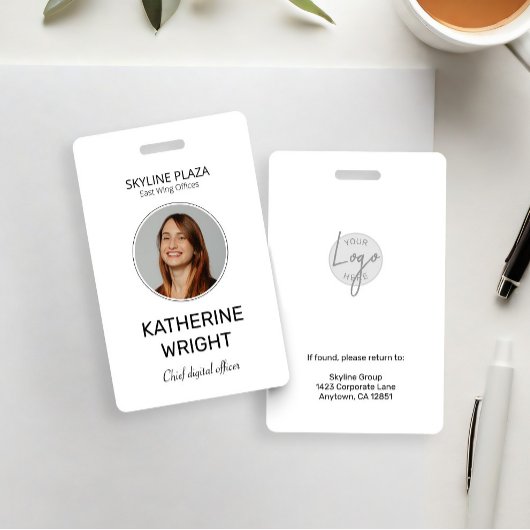 Aangepaste naam van foto-ID voor werknemers Badge