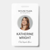 Aangepaste naam van foto-ID voor werknemers Badge (Voorzijde)