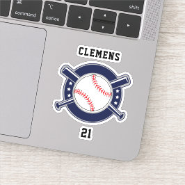 Aangepaste naam van het Baseball-softbalteam Sticker