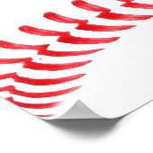 Aangepaste naam van het Baseball Team of de Speler Poster (Hoek)