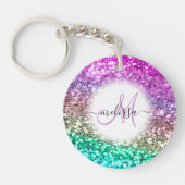 Aangepaste naam van het Bright Glitter Mermaid Mon Sleutelhanger (Voorkant)