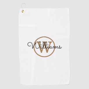 Aangepaste naam van het handboek van Monogram Golfhanddoek
