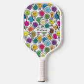 Aangepaste naam van het lantaarnpatroon pickleball paddle (Achterkant)