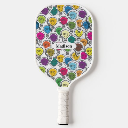 Aangepaste naam van het lantaarnpatroon pickleball paddle (Achterkant)