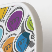 Aangepaste naam van het lantaarnpatroon pickleball paddle (Links Detail)