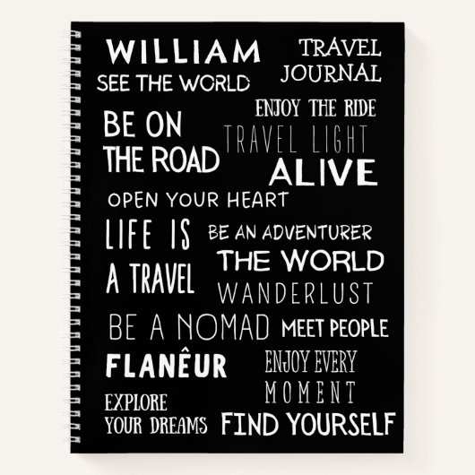 Aangepaste naam van het offertereisjournaal notitieboek (Voorkant)