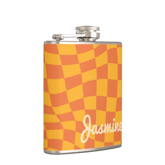 Aangepaste naam van het Oranje gevarieerde control Heupfles (Rechts)