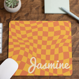 Aangepaste naam van het Oranje gevarieerde control Muismat