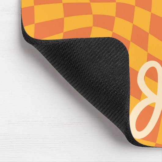 Aangepaste naam van het Oranje gevarieerde control Muismat (Hoek)