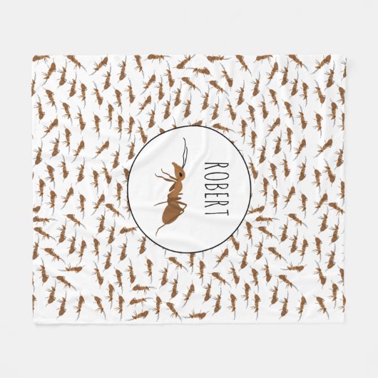 Aangepaste naam van het patroon bevestigen Kinder Fleece Deken (Voorkant (Horizontaal))