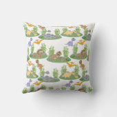 Aangepaste naam van Kinderen Dinosauer Tree Patter Kussen (Achterkant)