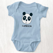 Aangepaste naam van knuffel panda beer romper