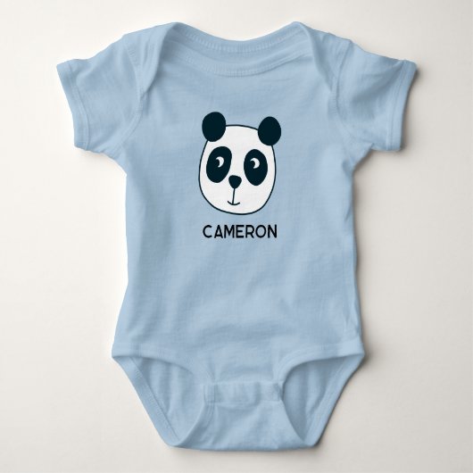 Aangepaste naam van knuffel panda beer romper (Voorkant)