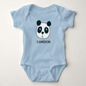Aangepaste naam van knuffelbare pandabeer romper (Voorkant)