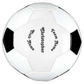 Aangepaste naam van Monogram Player Team Coach Clu Voetbal (Gedraaid)