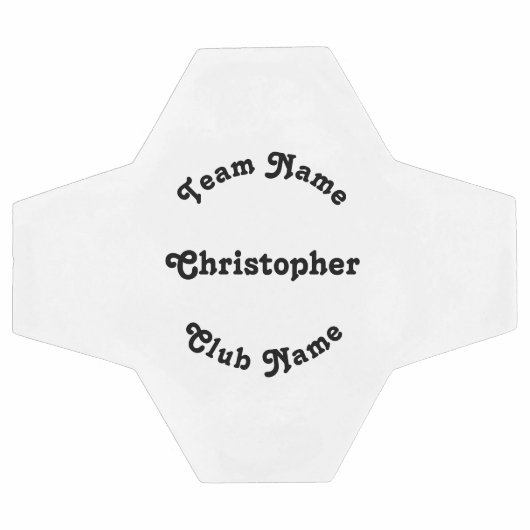 Aangepaste naam van Monogram Player Team Coach Clu Voetbal (Enkel)