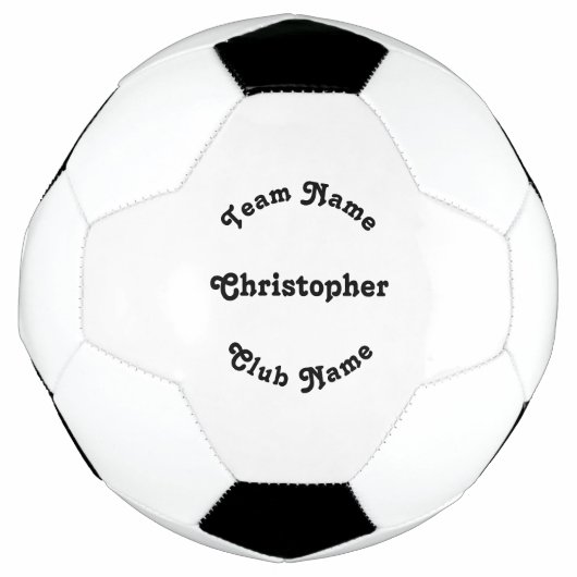 Aangepaste naam van Monogram Player Team Coach Clu Voetbal (Voorkant)